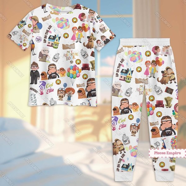 Carl And Ellie Pajamas Set, His Carl Her Ellie Pajamas Sets