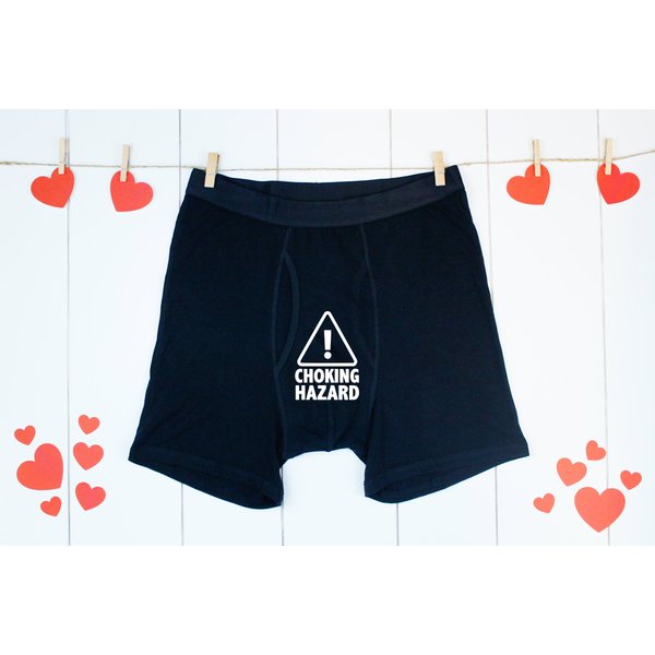 Choking Hazard Boxer Briefs For Him, Gift For Him