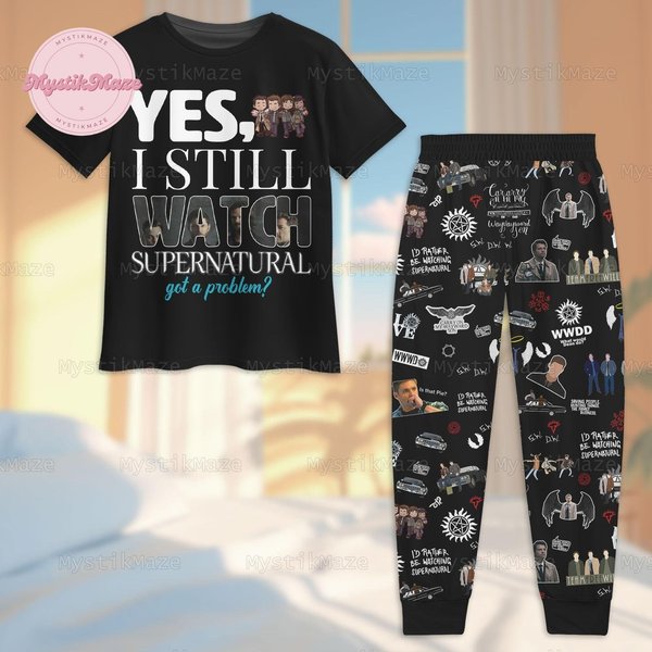 Supernatural Pajamas Set, Supernatural Holiday Pajamas Sets-image