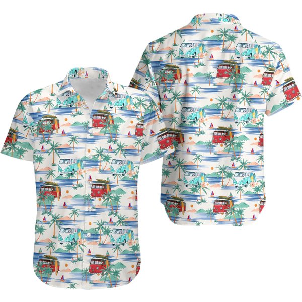 Hippie Bus Hawaiian Shirt-image