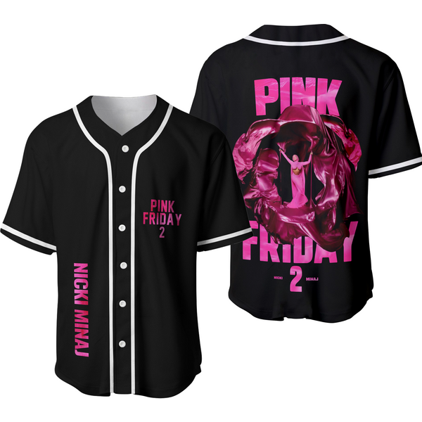 Nicki Minaj Pink Friday 2 World Tour 2024 Baseball Jersey-image