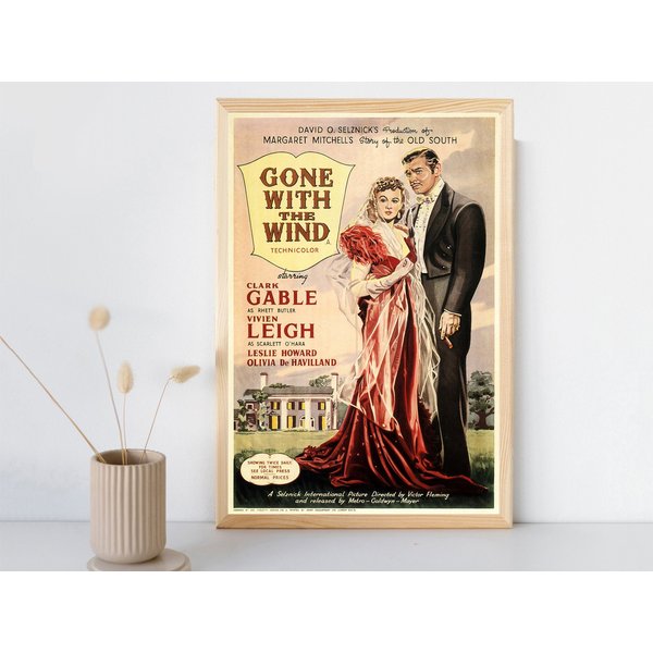 Gone With The Wind Movie Poster, Room Decor-image