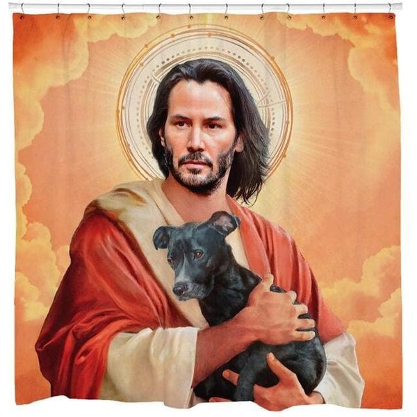 Funny Shower Curtain Keanu Reeves Shower Curtain
