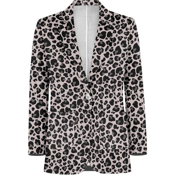 Leopard Print Ladies Casual Blazer