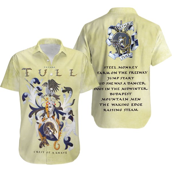 Rock Band Jethro Tull Crest Of A Knave Hawaiian Shirt-image