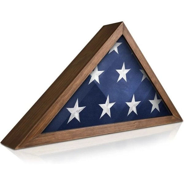 Memorial Flag Display Case Stand, Funeral Flag For Veteran