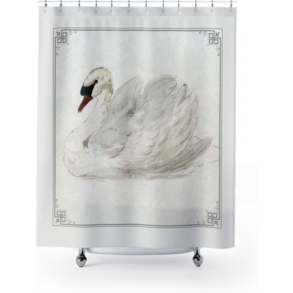 Swan, Swan Shower Curtain, Swan Lover, Shower Curtains