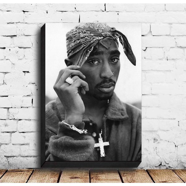 Tupac Shakur 2Pac Poster, Tupac Rapper Home Decor-image