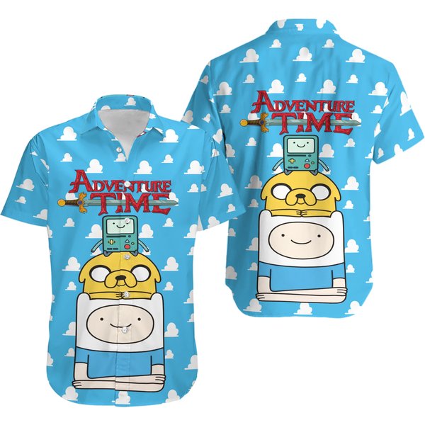Adventure Time Button Shirt-image