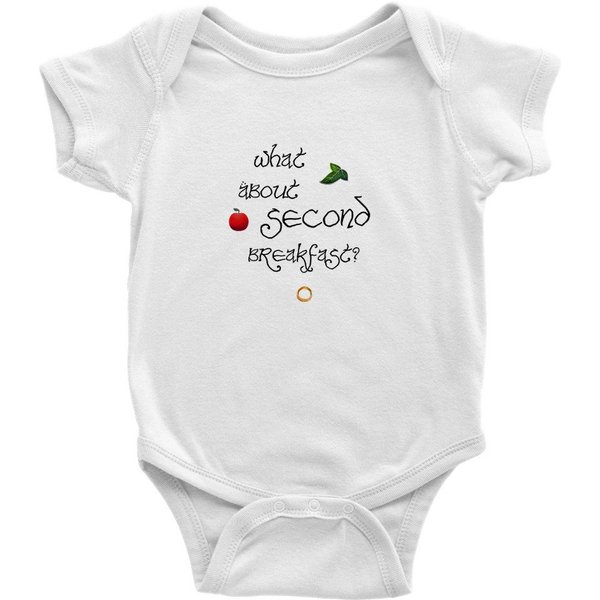 Lotr Second Breakfast Baby Short Sleeve Bodysuit-image
