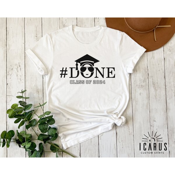 Done Class Of 2024 Shirt, College Graduation-image