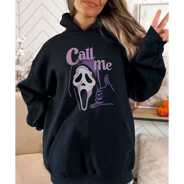 Call Me Scream Hoodie, Ghostface Hoodie, Scary Movie Hoodie