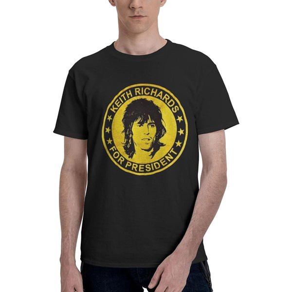 Keith Richards For President Aldult Fashion T-Shirt Music Tour 2024 Men Classic T Shirts-image