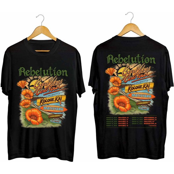 Rebelution 2024 Concert Shirt, Rebelution Good V Cali 2024 Tour Shirt-image