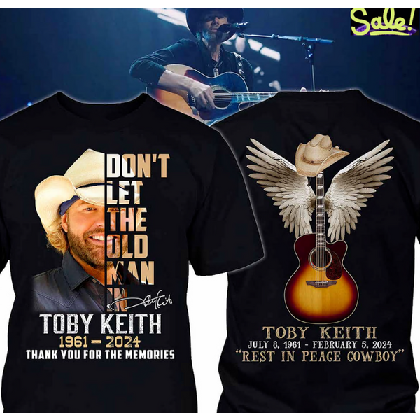 Toby Keith T-Shirt, Toby Keith In Memory 1961-2024 T-Shirt-image