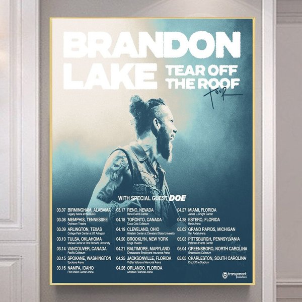Brandon Lake Tear Off The Roof Tour - 2024 Tour Poster-image