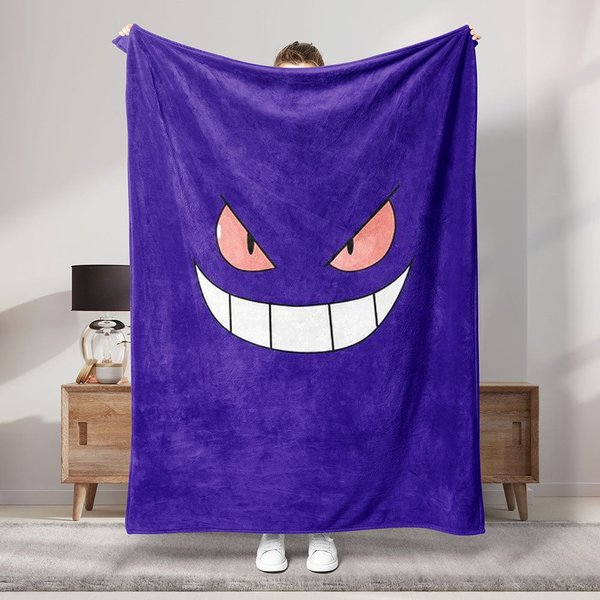 Gengar Pkm Baby Blanket, Anime Blanket-image