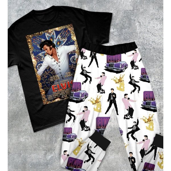 Elvis Presley Pajamas Set,king Of Rock And Roll Pajamas Set