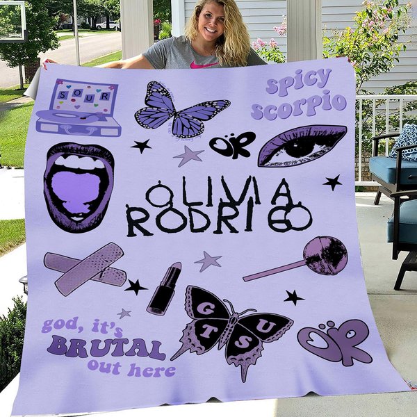 Olivia Rodrigo Stick Fleece Blanket-image