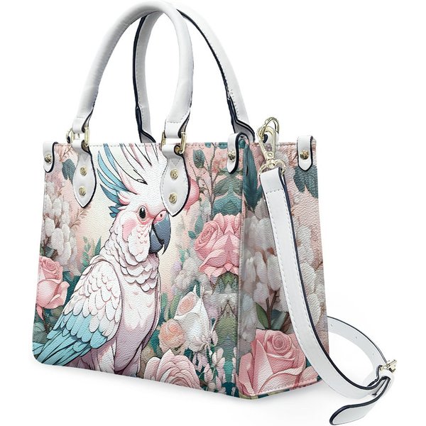 Cockatoo Leather Bag, Animal Lover Handbag-image