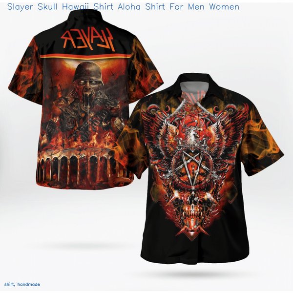 Slayer Skull Hawaii Shirt Aloha Shirt-image