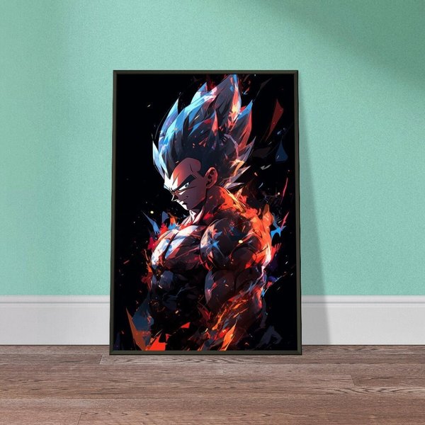 Vegeta Super Saiyan Blue Gym Dragon Ball Z Workout Motivation Poster-image