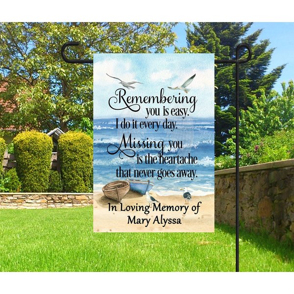 In Loving Memory Flag, Cemetery Decoration Garden Flag