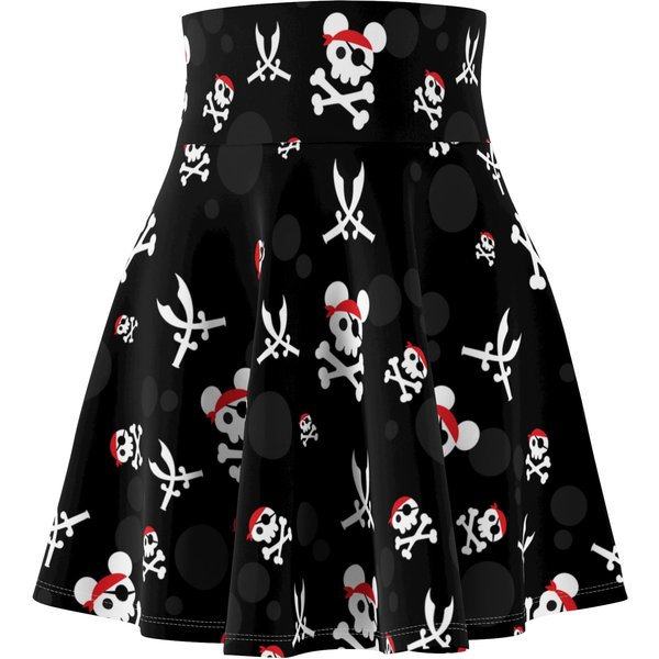Mouse Pirate Life Women's Skater Skirt-image