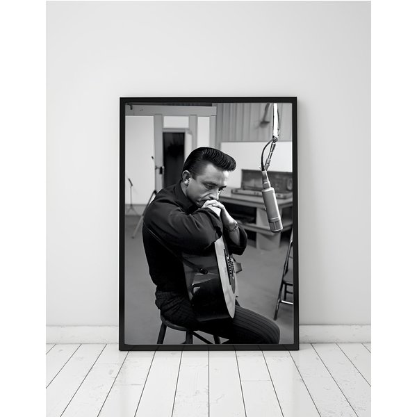 Johnny Cash Poster, Vintage Wall Art, Concert Poster-image