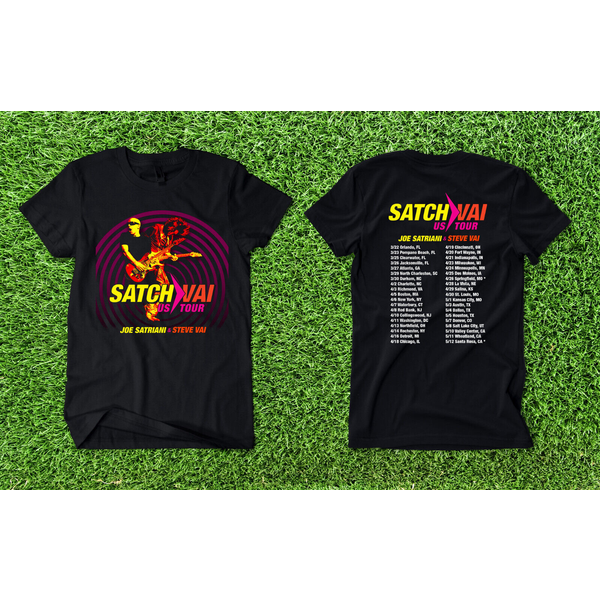 Joe Satriani Steve Vai Satchvai Us Tour 2024 T-Shirt-image