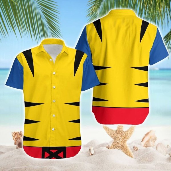 Wolverine Hawaiian Shirt | Wolverine Shirt-image
