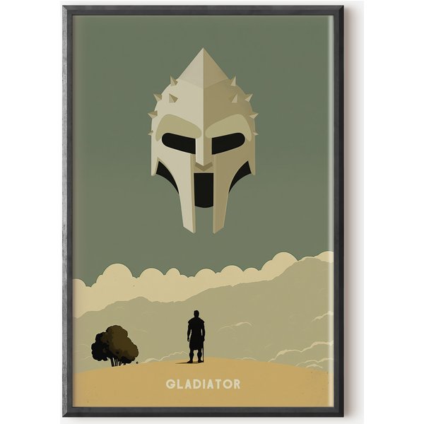 Gladiator Poster, Digital Download, Minimal Movie Poster-image
