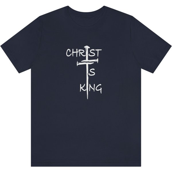 Christ Is King T-Shirt (White Logo-Unisex)-image