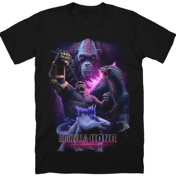 God Zilla X Kong: The New Empire - T-Shirt New Black Unisex T-Shirt-image