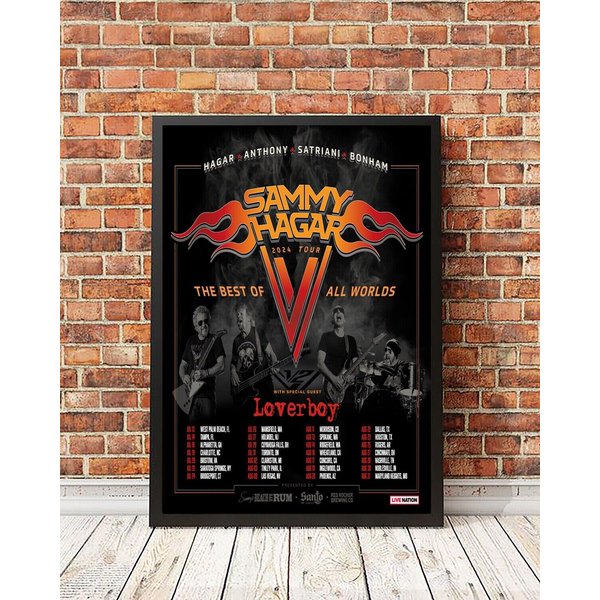 Sammy Hagar The Best Of All Worlds 2024 Tour Poster-image