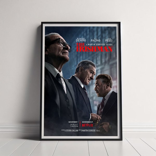 The Irishman Movie Poster, Classic Movie Wall Art-image