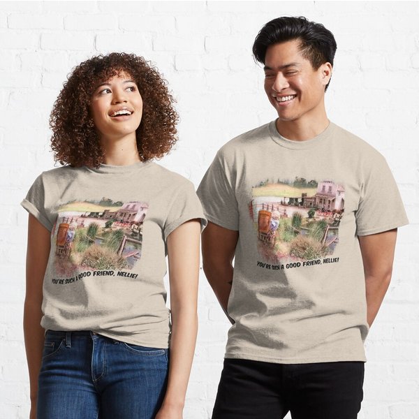 Little House On The Prairie Nellie Wheelchair Scene T-Shirt-image