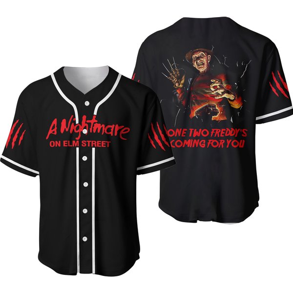 Freddy Krueger Baseball Jersey-image