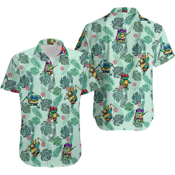 Squirtle Ninja Hawaiian Shirt-image
