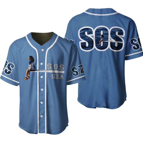 Sza Jersey Sos Blind Baseball Jersey-image