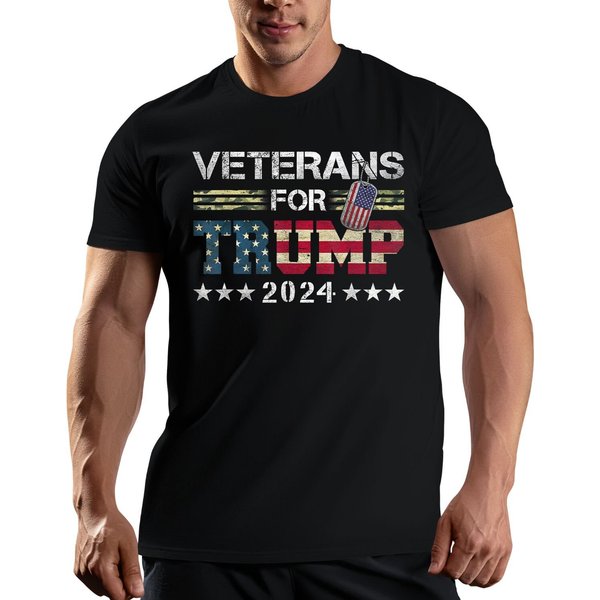 Veterans For Trump, Trump 2024 Now More Than Ever Us Flag Vintage T-Shirt, Take America Back Trump-image