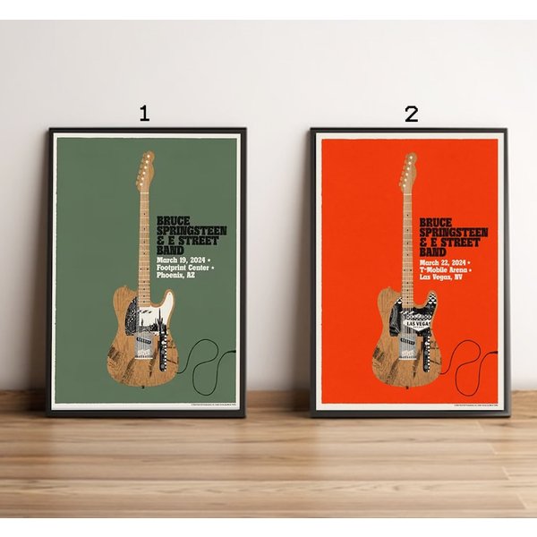 Custom Bruce Springsteen And E Street Band March 22 2024 Poster-image