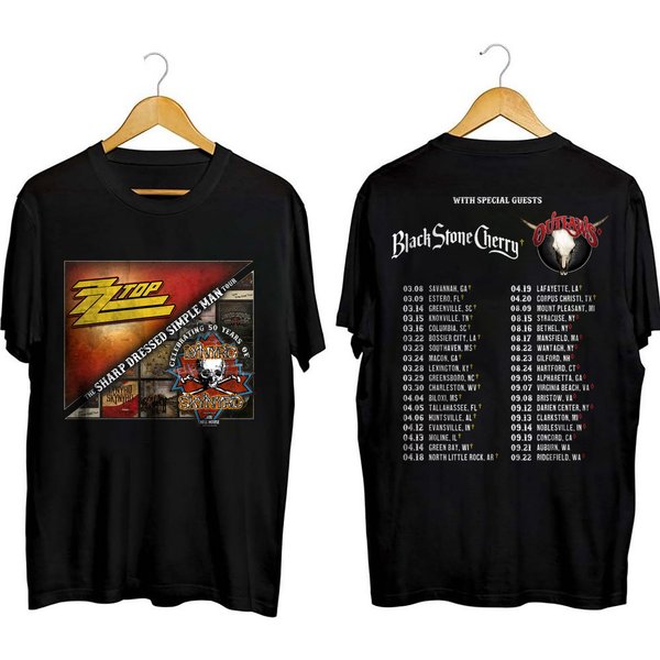 Lynyrd Skynyrd Zz Top Tour 2024 Shirt, World Tour 2024 T Shirt-image