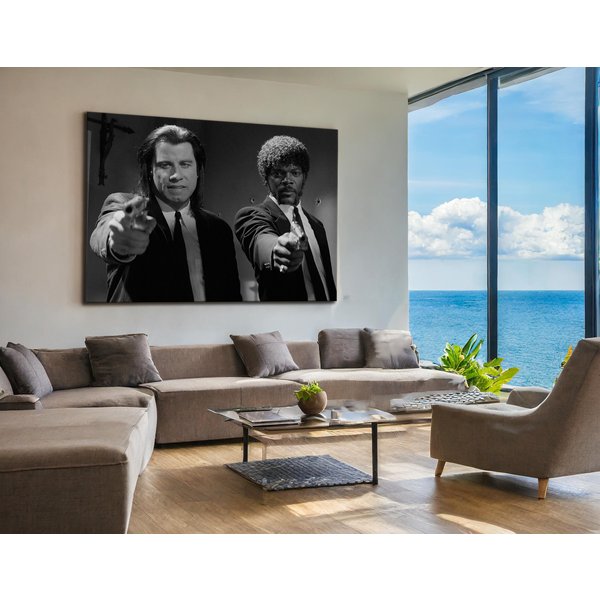 John Travolta & Samuel L. Jackson Canvas - Pulp Fiction Movie Print