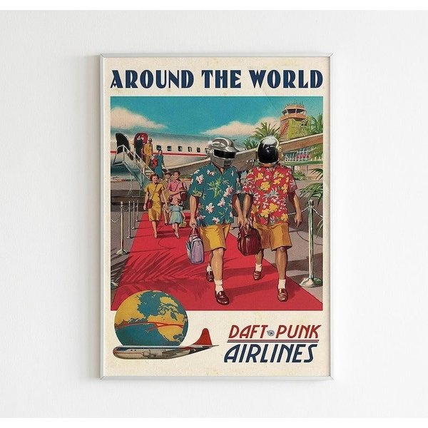 Around The World Daft Punk - Daft Punk Poster, Home Decor-image