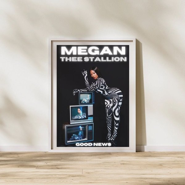 Megan Thee Stallion Poster, Rap Poster-image