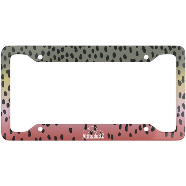 Rainbow Trout Fishing Car Tag License Plate Frame-image