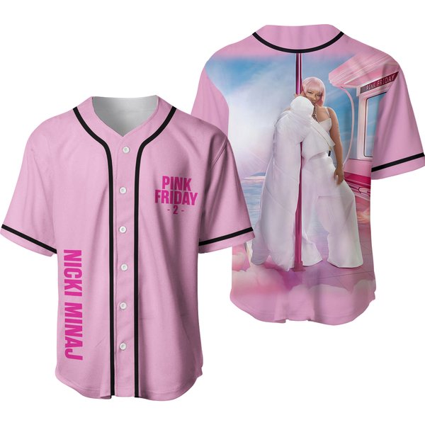 Nicki Minaj Pink Friday 2 Tour Merch Baseball Jersey-image