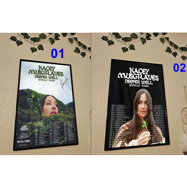 Kacey-Musgraves Deeper Well World 2024 Tour Concert Signature Poster-image