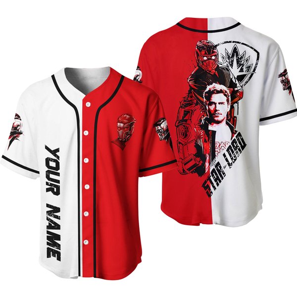 Personalized Star Lord Guardian Of The Galaxy Baseball Jersey-image
